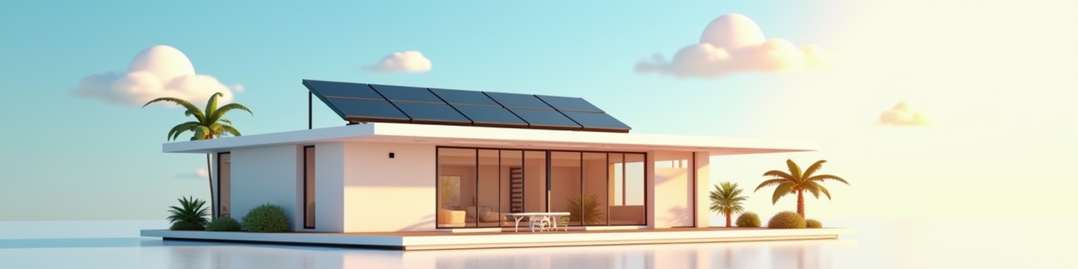 Solar rooftop banner